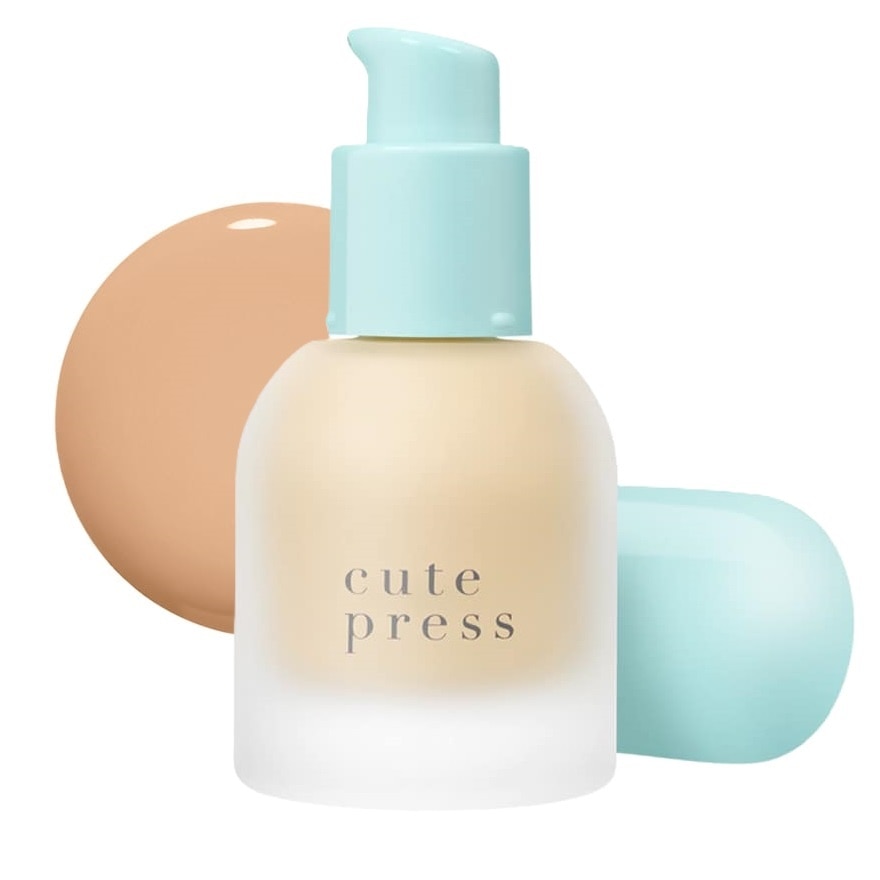 คิวท์เพรส ฟาวเดชั่น ไฮบริด SPF50 PA++++ 30มล. P50 คูล เบจ