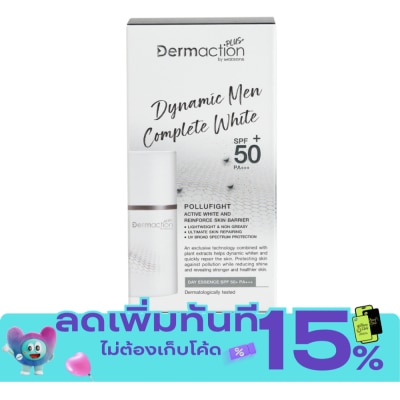 Dermaction Plus by Watsons Dynamic Men Complete White Day Essence SPF50+ PA+++ 50ml. image