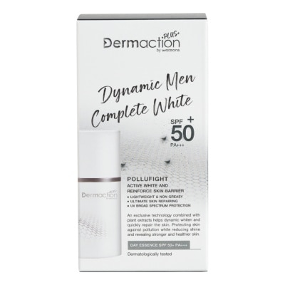Dermaction Plus by Watsons ไดนามิค เมน คอมพลีท ไวท์ เดย์ เอสเซ้นส์ เอสพีเอฟ