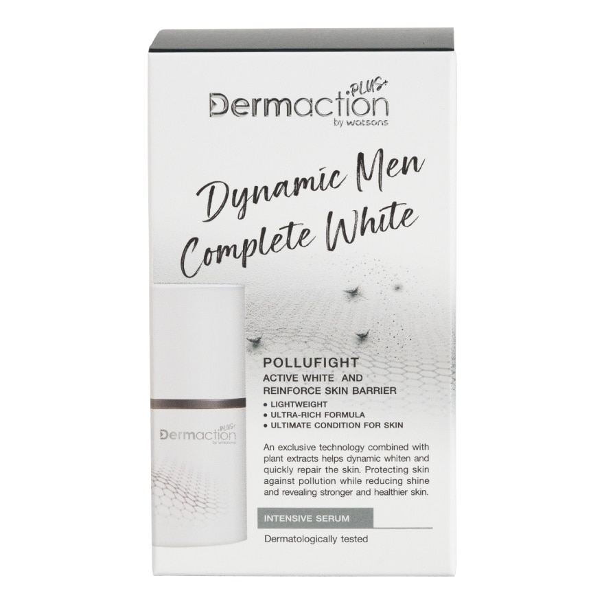 Dermaction Plus by Watsons Dynamic Men Complete White Intensive Serum 30ml.