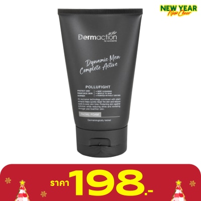 Dermaction Plus by Watsons Dynamic Men Complete Active Facial Foam 100ml.