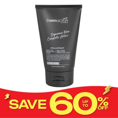 Dermaction Plus by Watsons ไดนามิค เมน คอมพลีท แอคทีฟ เฟเชียล โฟม 100มล. image