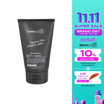 Dermaction Plus by Watsons Dynamic Men Complete Active Facial Foam 100ml.