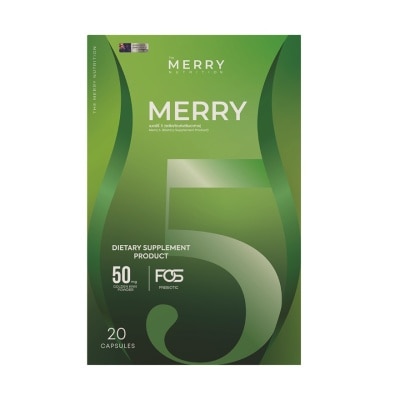 The Merry เมอร์รี่ นัมเบอร์ 5 ผลิตภัณฑ์เสริมอาหาร 20 แคปซูล