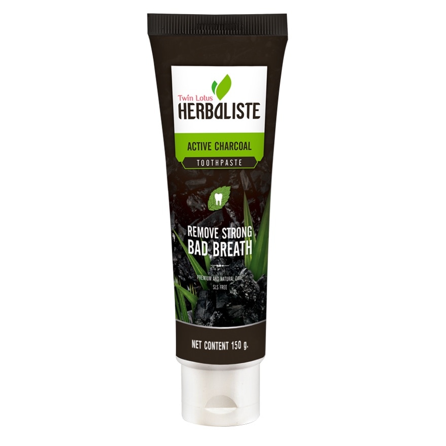 Twin Lotus Toothpaste Herbaliste Active Charcoal 150 G.