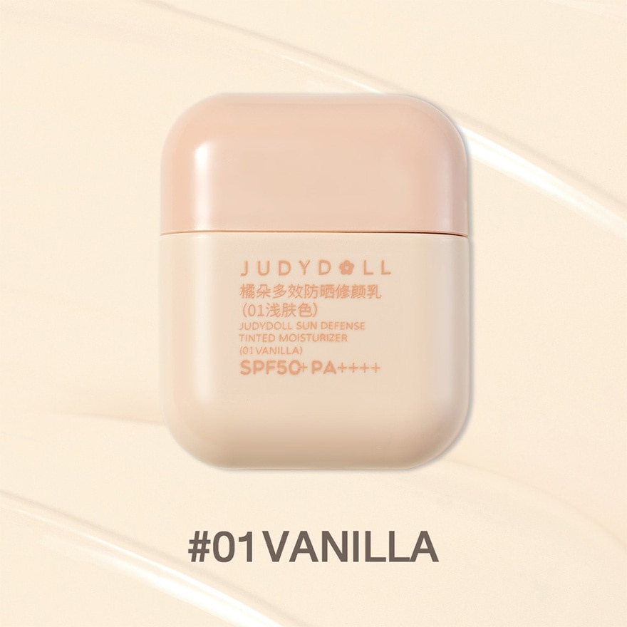 จูดี้ดอล ซัน ดีเฟนซ์ ทินท์ มอยส์เจอร์ไรเซอร์ SPF50 PA ++++15ก. 01 วานิลลา