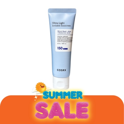 COSRX - คอสอาร์เอ็กซ์ อัลตร้า ไลท์ อินวิซิเบิ้ล ซันสกรีน SPF50 PA++++ 50 มล.