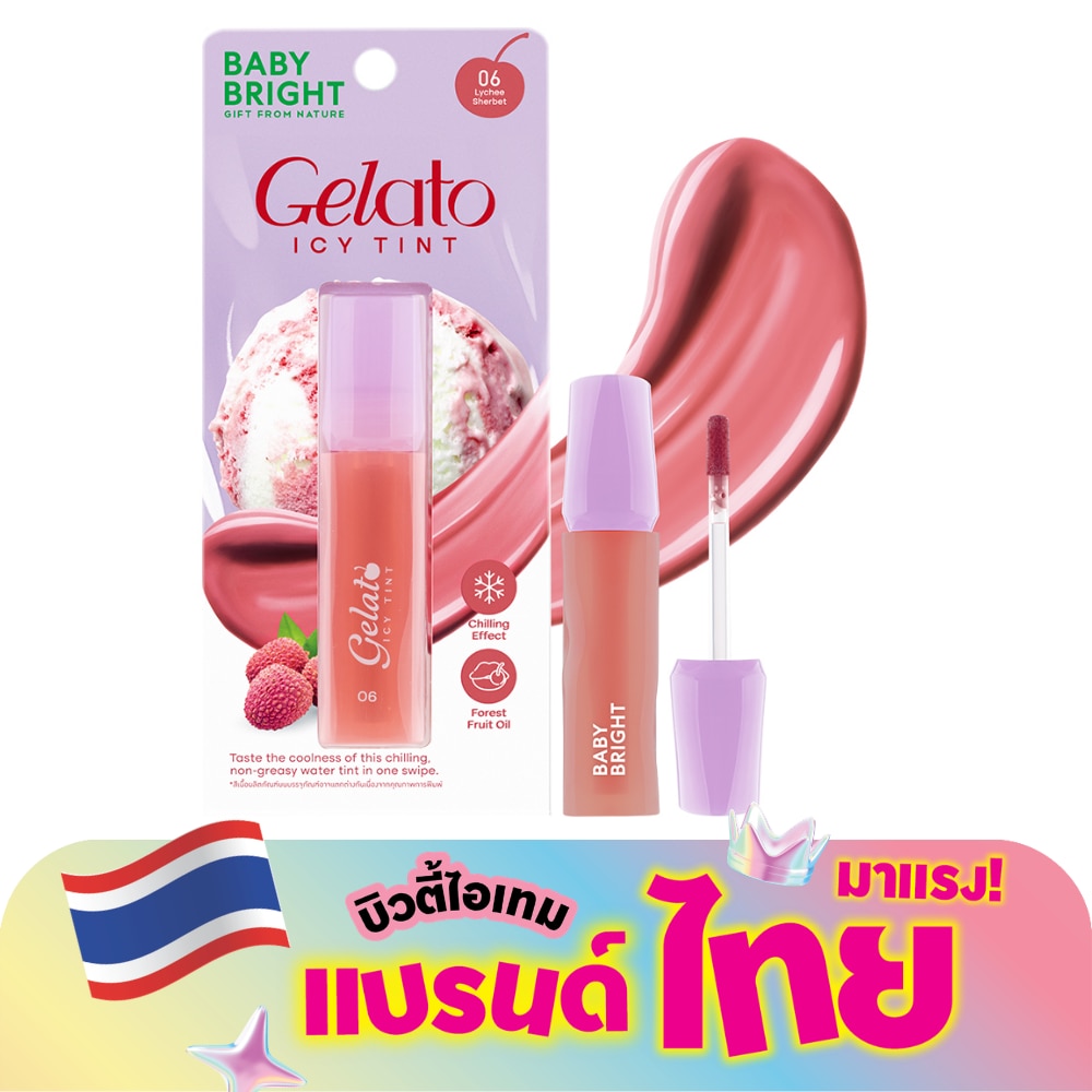 Baby Bright Gelato Icy LipTint 3g. 06 Lychee Sherbet