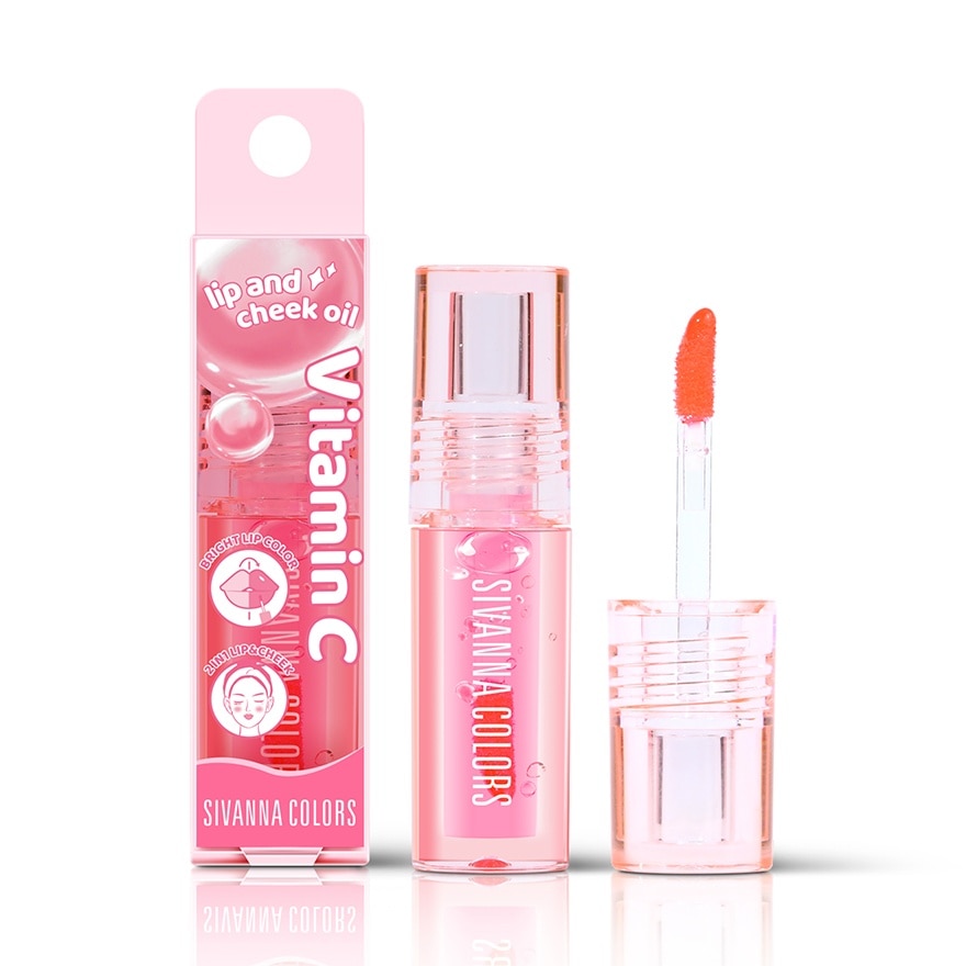 Sivanna Colors Vitamin C Lip And Cheek Oil 2.5g. 02 Peach Punch