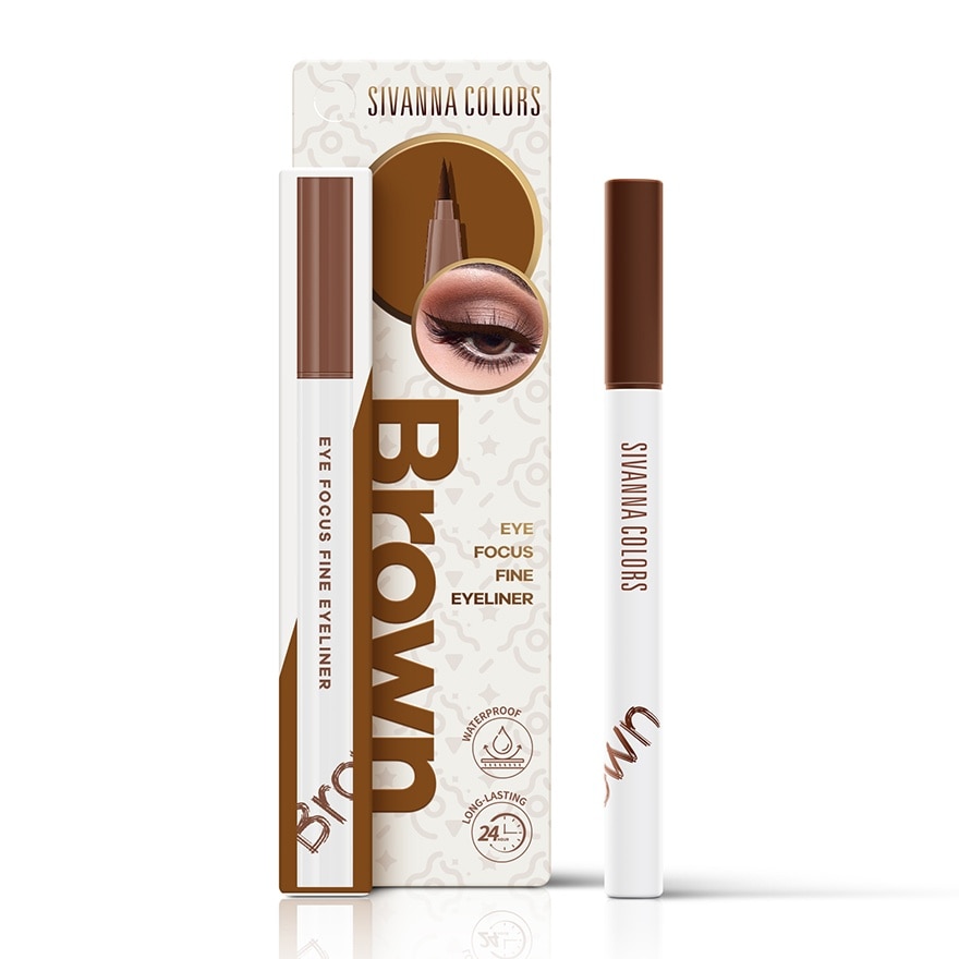 Sivanna Colors Eye Focus Fine Eyeliner 0.8g. 02 Brown