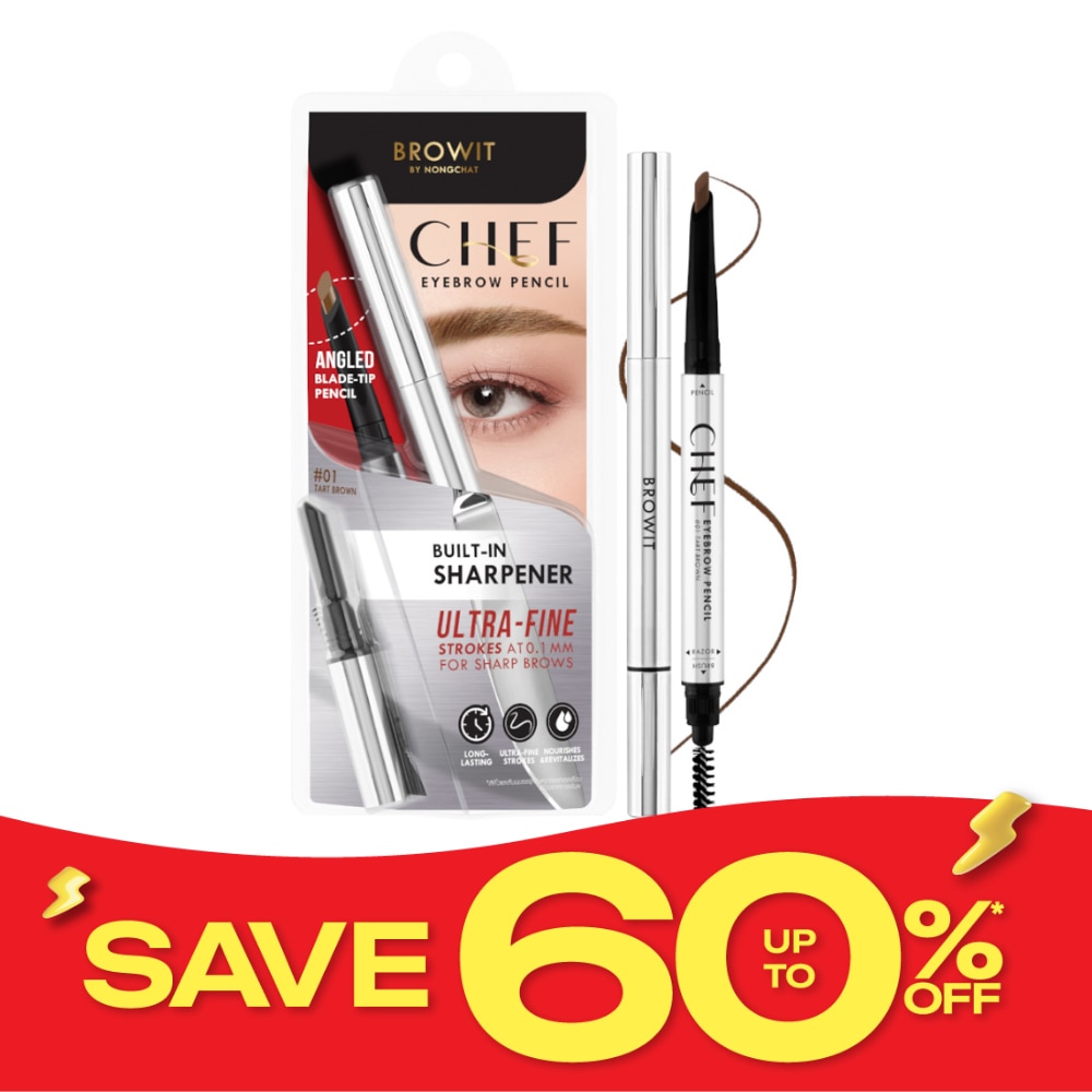 Browit Chef Eyebrow Pencil 0.15g. 01 Tart Brown image