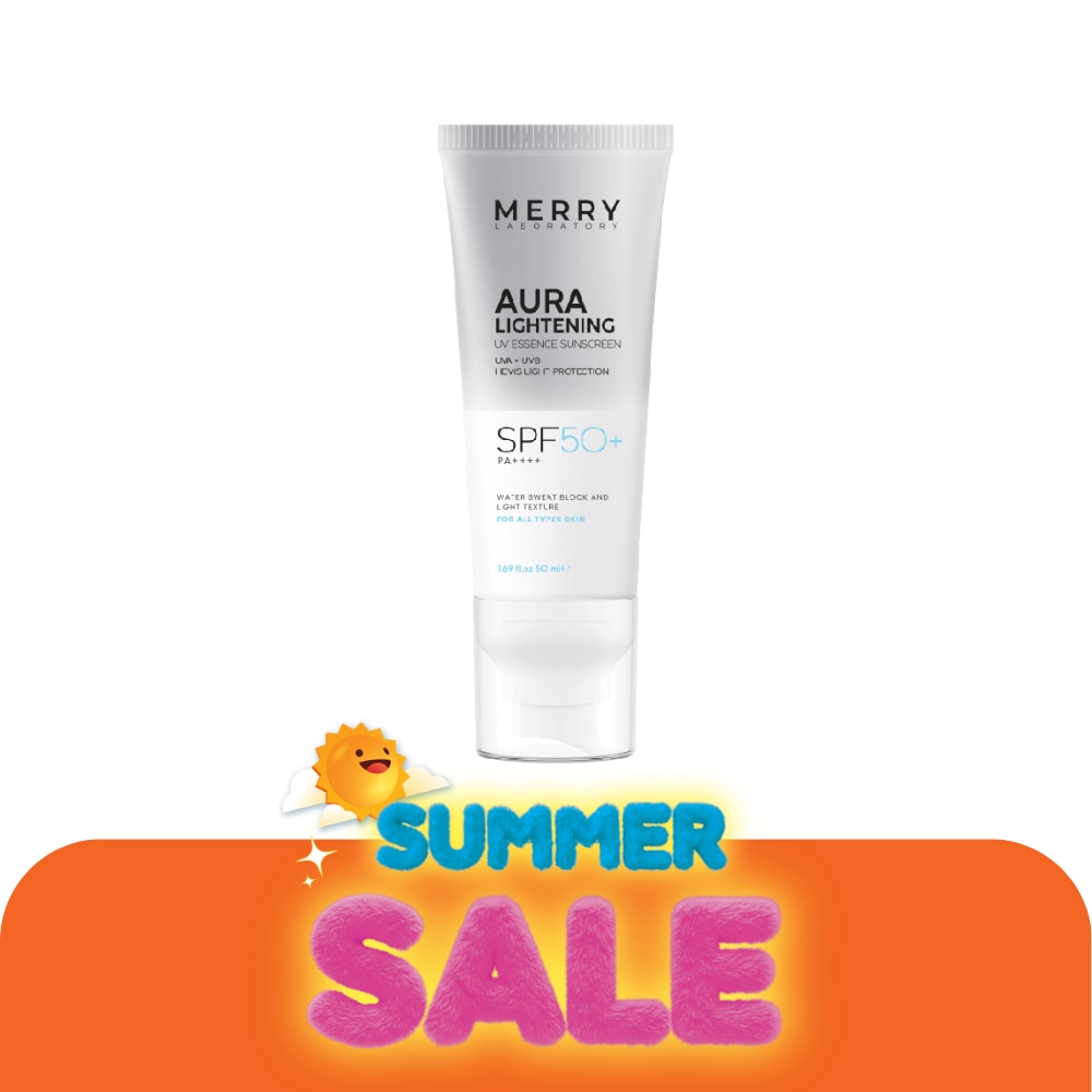 เมอร์รี่เเลป ออร่า ไลท์เทนนิ่ง ซันสกรีน SPF50+ PA++++ 50 มล.