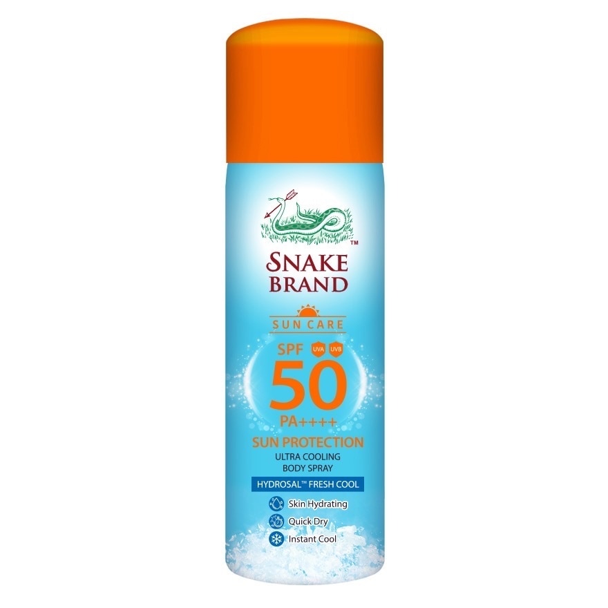 Snake Snake Brand Sun Care Sun Protection Ultra Cooling Body Spray SPF50 PA++++ 30 Ml.