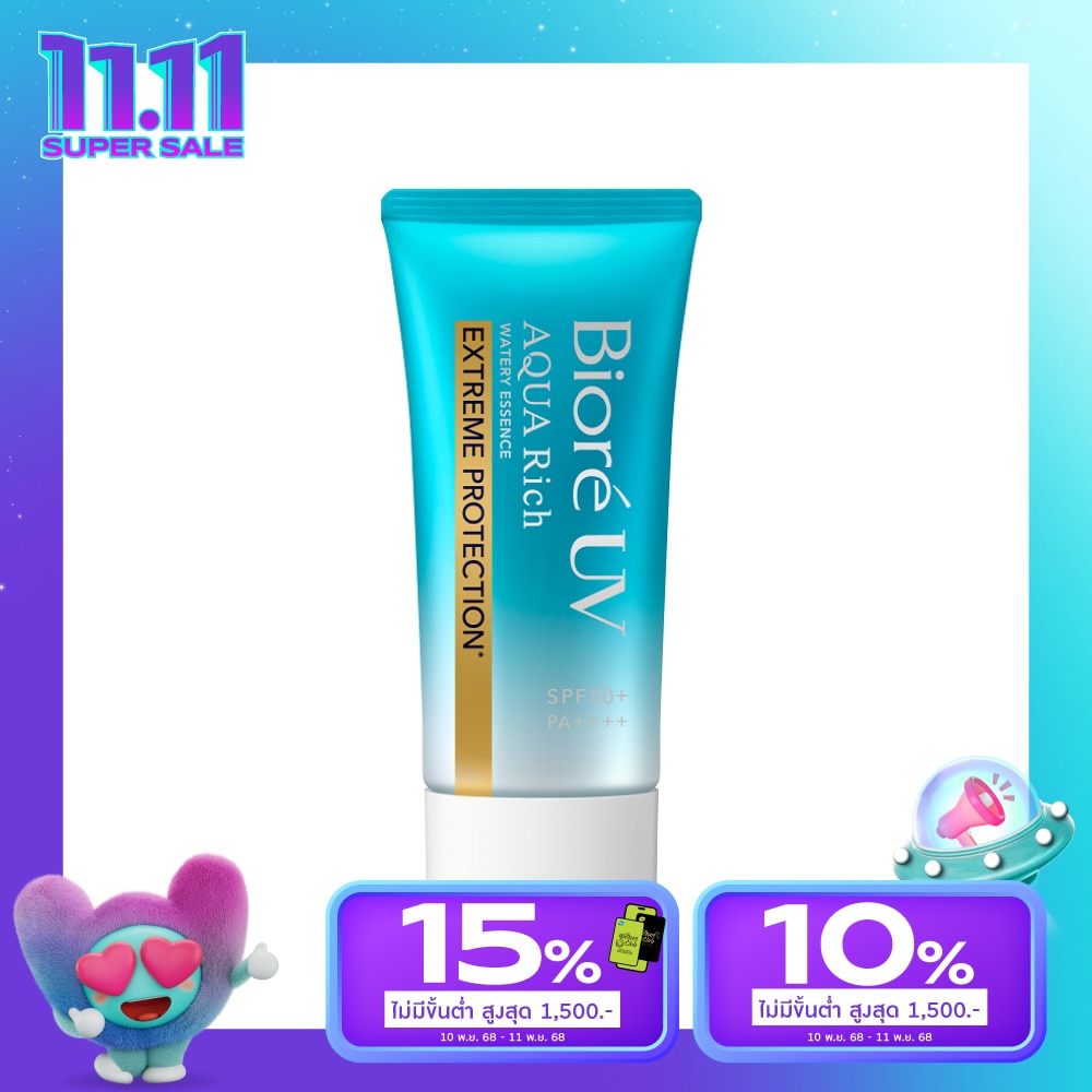 Biore บิโอเร ยูวี อะควา ริช วอเตอร์รี่ เอสเซ้นส์ เอ็กซ์ตรีม โพรเทคชั่น SPF50+PA++++ 50 กรัม