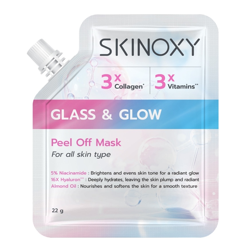 Skinoxy สกินอ๊อกซี่ พีล ออฟ มาส์ก กลาส แอนด์ โกลว์ 22 กรัม