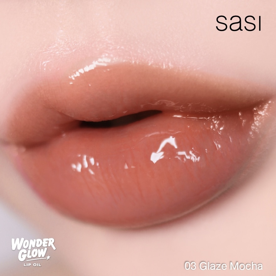 Sasi Wonder Glow Lip Oil 4g. 03 Glaze Mocha