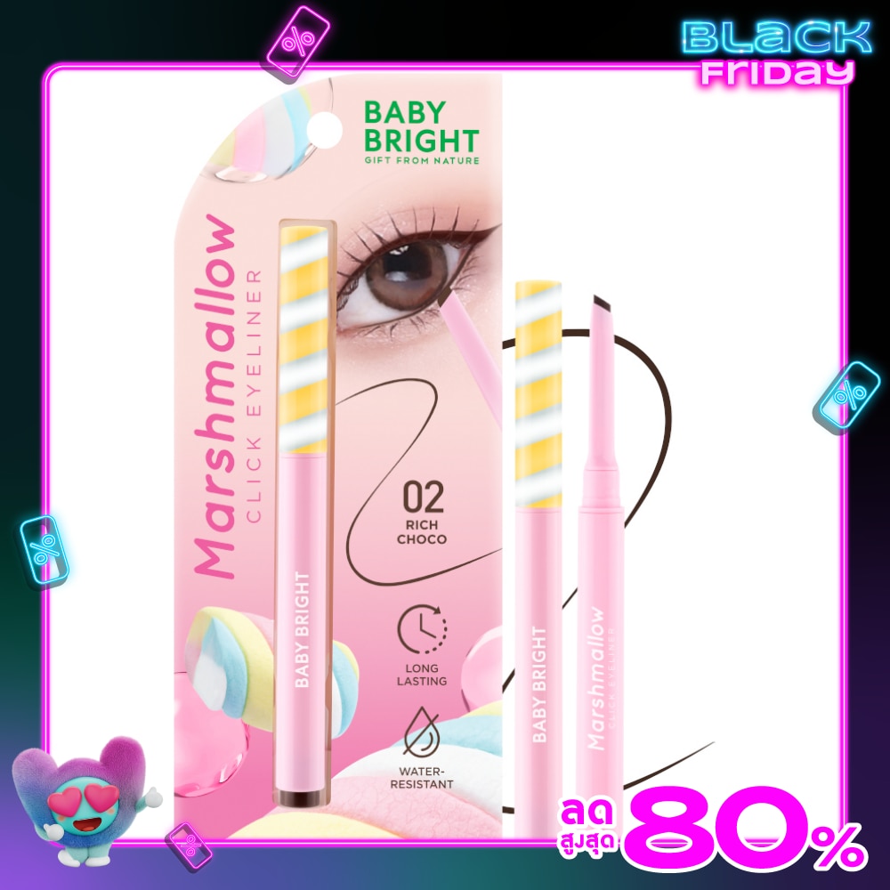 Baby Bright Marshmallow Click Eyeliner 0.1g. 02 Rich Choco