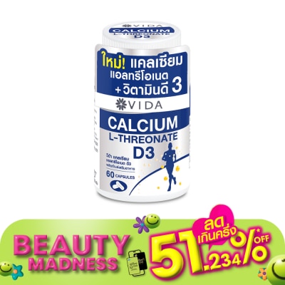 Vida Vida Calcium L-Threonate+D3 60 Capsule