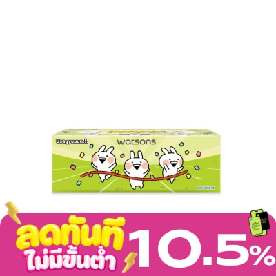 WATSONS วัตสัน กระดาษทิชชูกล่อง (Usagyuuu) หนา3ชั้น x 100แผ่น.ขอสงวนสิทธิ์ในการเลือกลายสินค้า image
