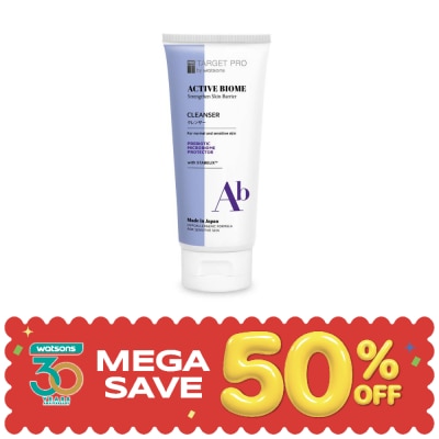 Target Pro by Watsons - ทาร์เกท โปร บาย วัตสัน แอคทีฟ ไบโอม คลีนเซอร์ 120 กรัม. image