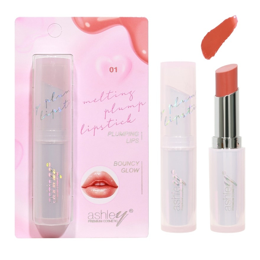 Ashley Melting Plump Lipstick 3.1g. 01 Sugar Darling