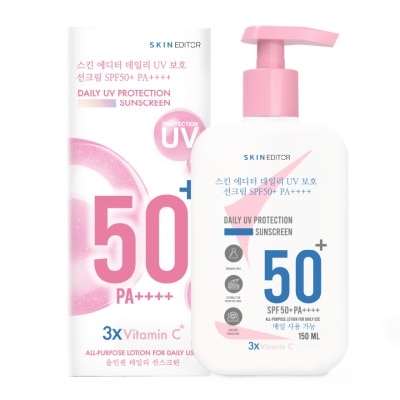 Skin Editor สกิน เอดิเตอร์ เดลี่ ยูวี โพรเทคชั่น ซันสกรีน บอดี้ ครีม SPF50+ PA++++ 150มล.