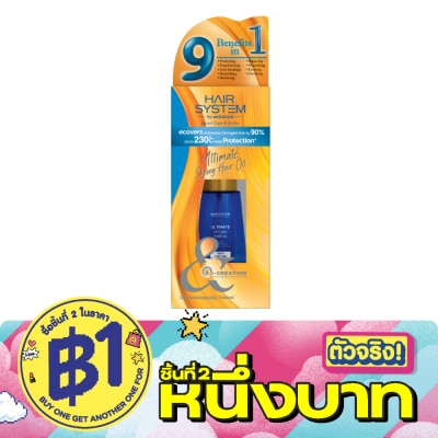 Hair System by Watsons - Hair System By Watsons Ultimate Styling Hair Oil Frizzy  Dry Hair 70ml. image