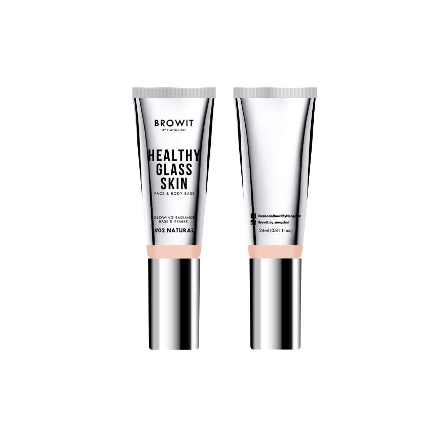 Browit Healthy Glass Skin Face  Body Base 24ml. 02 Natural