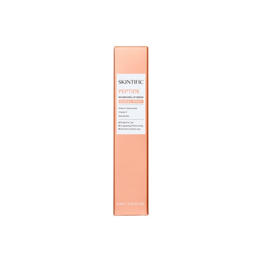 Skintific Peptide Nourishing Lip Serum Coral Rose 6.5ml