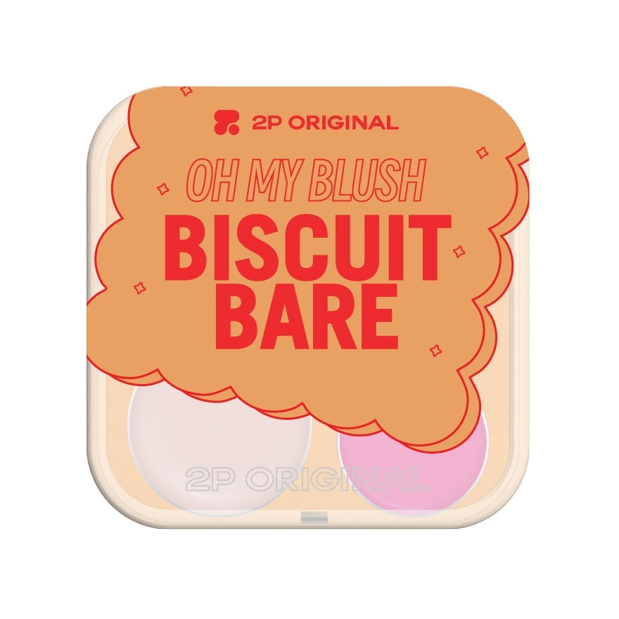 2P Original Oh My Blush Biscuit Bare 5.2g. 02 Rosa Rote De Naur