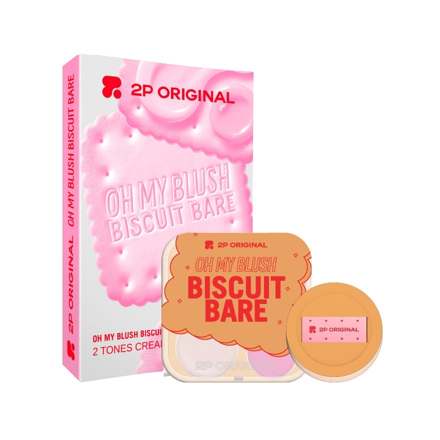 2P Original Oh My Blush Biscuit Bare 5.2g. 02 Rosa Rote De Naur