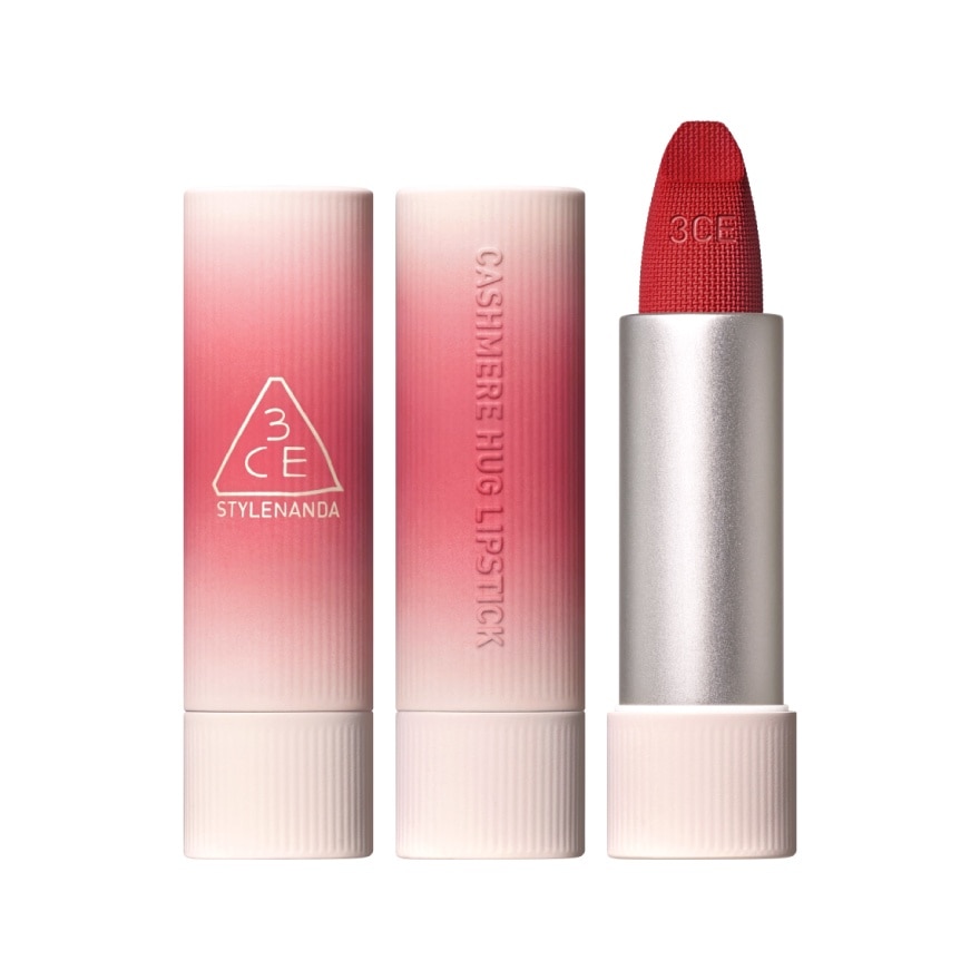 3CE Cashmere Hug Lipstick 3.5g. 08 Hush Red