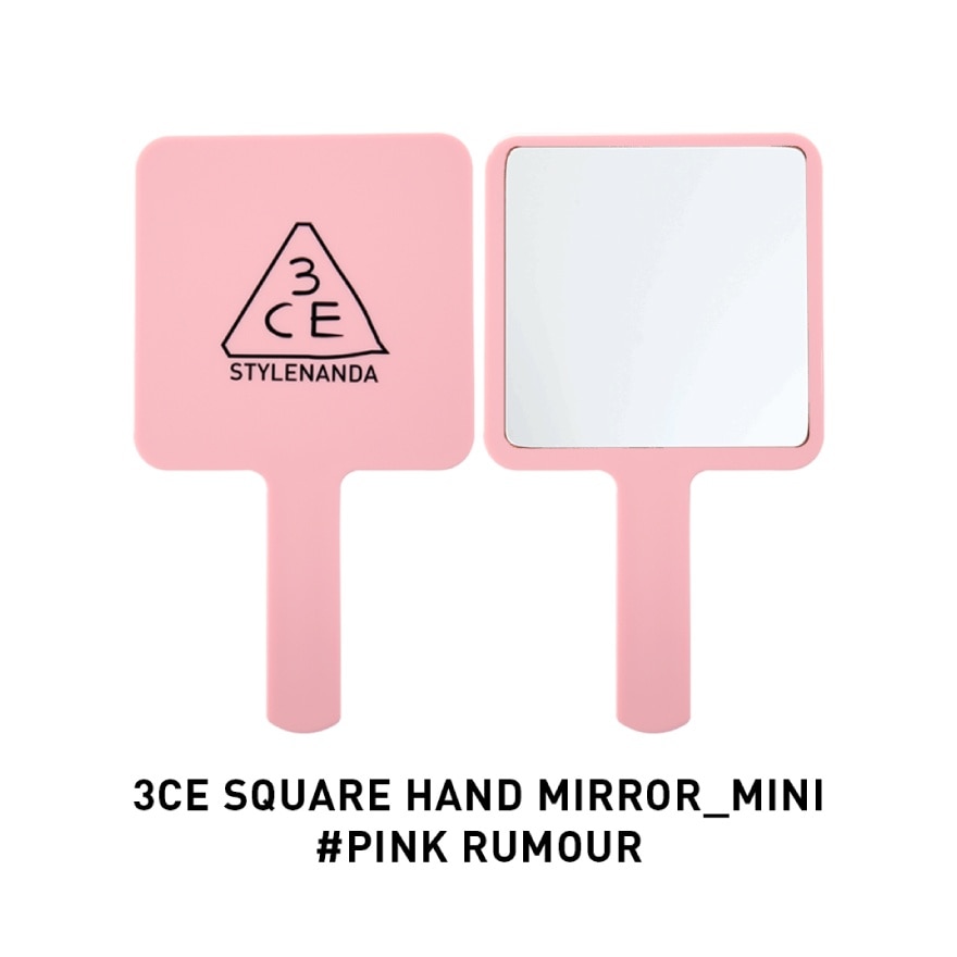3CE 3CE Square Hand Mirror Mini Pink Rumour 1pcs.