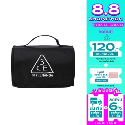 3CE 3CE Wash Bag Black 1pcs.