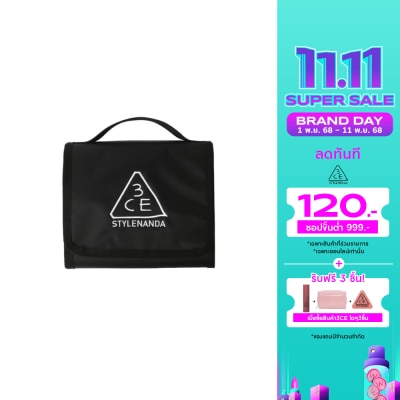 3CE 3CE Wash Bag Small Black 1pcs.