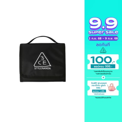 3CE 3CE Wash Bag Small Black 1pcs.