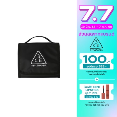 3CE 3CE Wash Bag Small Black 1pcs.
