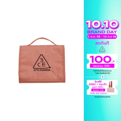 3CE 3CE Wash Bag Small Pink Beige 1pcs.