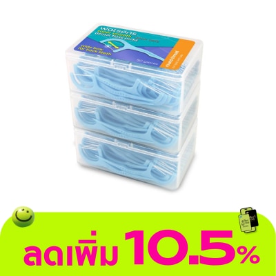 Watsons - Watsons Super Smooth Round Thread Wide Bow Dental Floss Picks 50s x 3 Boxes.