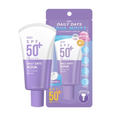 Deesay ดีเซ้ย์ เดลี่ เดย์ อควา มอยส์ ซันสกรีน เซรั่ม SPF50+ PA++++ 50มล.