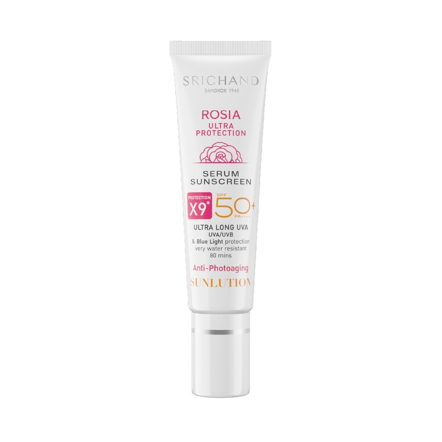 ศรีจันทร์ ซันลูชั่น โรเซีย อัลตร้า โปรเทคชั่น เซรั่ม ซันสกรีน SPF50+ PA++++ 15มล.