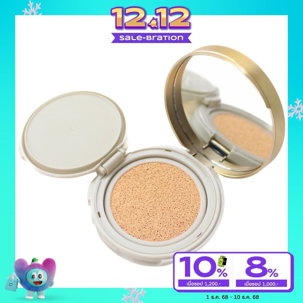 Jovina Everyday Perfecting Cushion Long Wear SPF 25 PA+++ 15g. 02 Light Beige