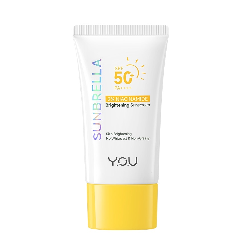 วาย.โอ.ยู ซันเบรลล่า 2 ไนอะซินาไมด์ ไบรท์เทนนิ่ง ซันสกรีน SPF50+ PA++++ 30มล.