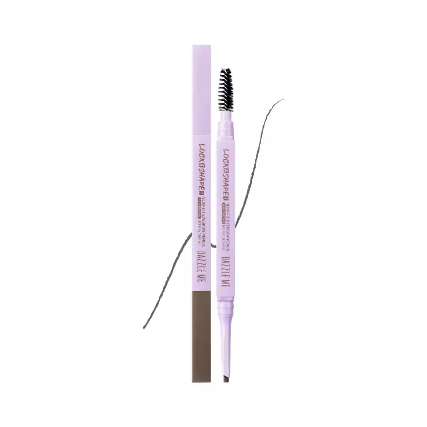 Dazzle Me Lock  Shape Slim-Fit Eyebrow Pencil 0.1g. Ash Brown