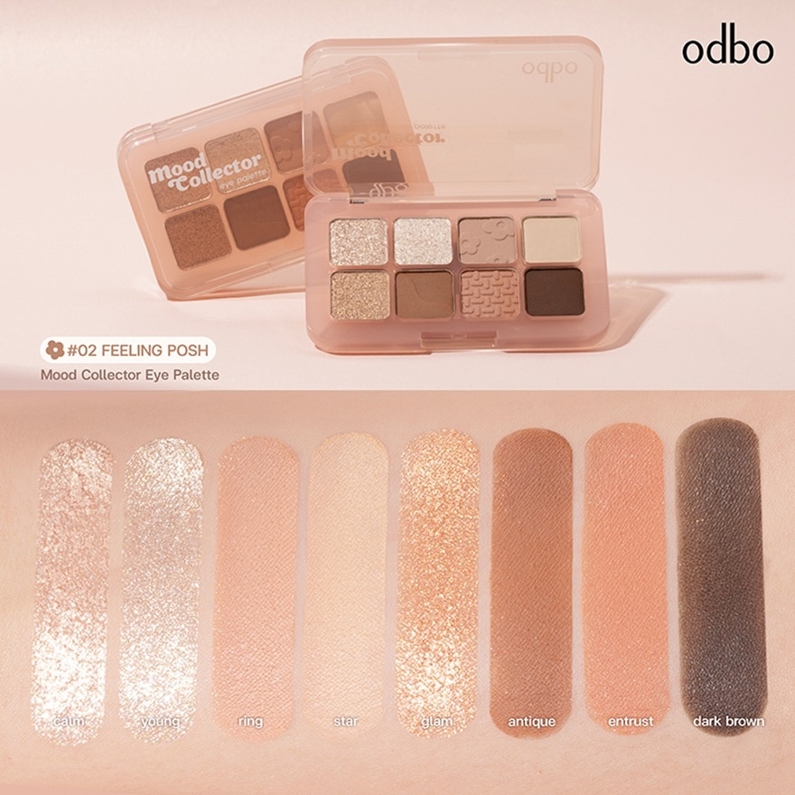 Odbo Mood Collector Eye Palette 7.2g. 02 Felling Posh