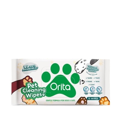 Orita Orita Pet Cleaning Wipes 15 wipes. (For Pet Only)