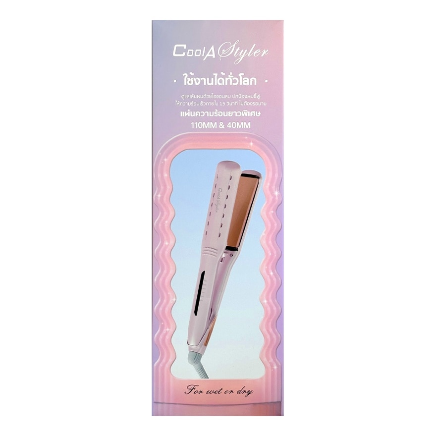 Cool A Styler Hair Straightner Wet  Dry 2In1 40 mm. CA-979