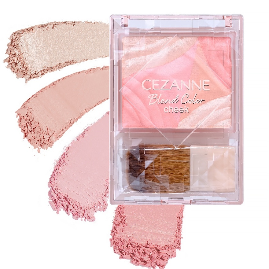 Cezanne Blend Color Cheek Blush 4.5g 01 Coral Symphony