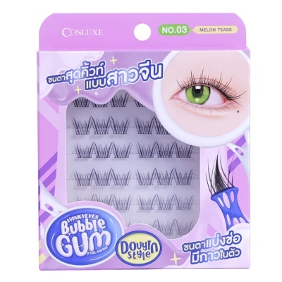Cosluxe Cosluxe Winky Eyes Bubble Gum Eyelashes Douyin Style 36pcs. 03 Melon Tease