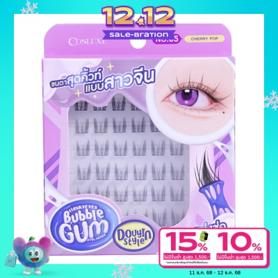 Cosluxe Cosluxe Winky Eyes Bubble Gum Eyelashes Douyin Style 36pcs. 05 Cherry Pop